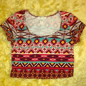Colorful Crop top